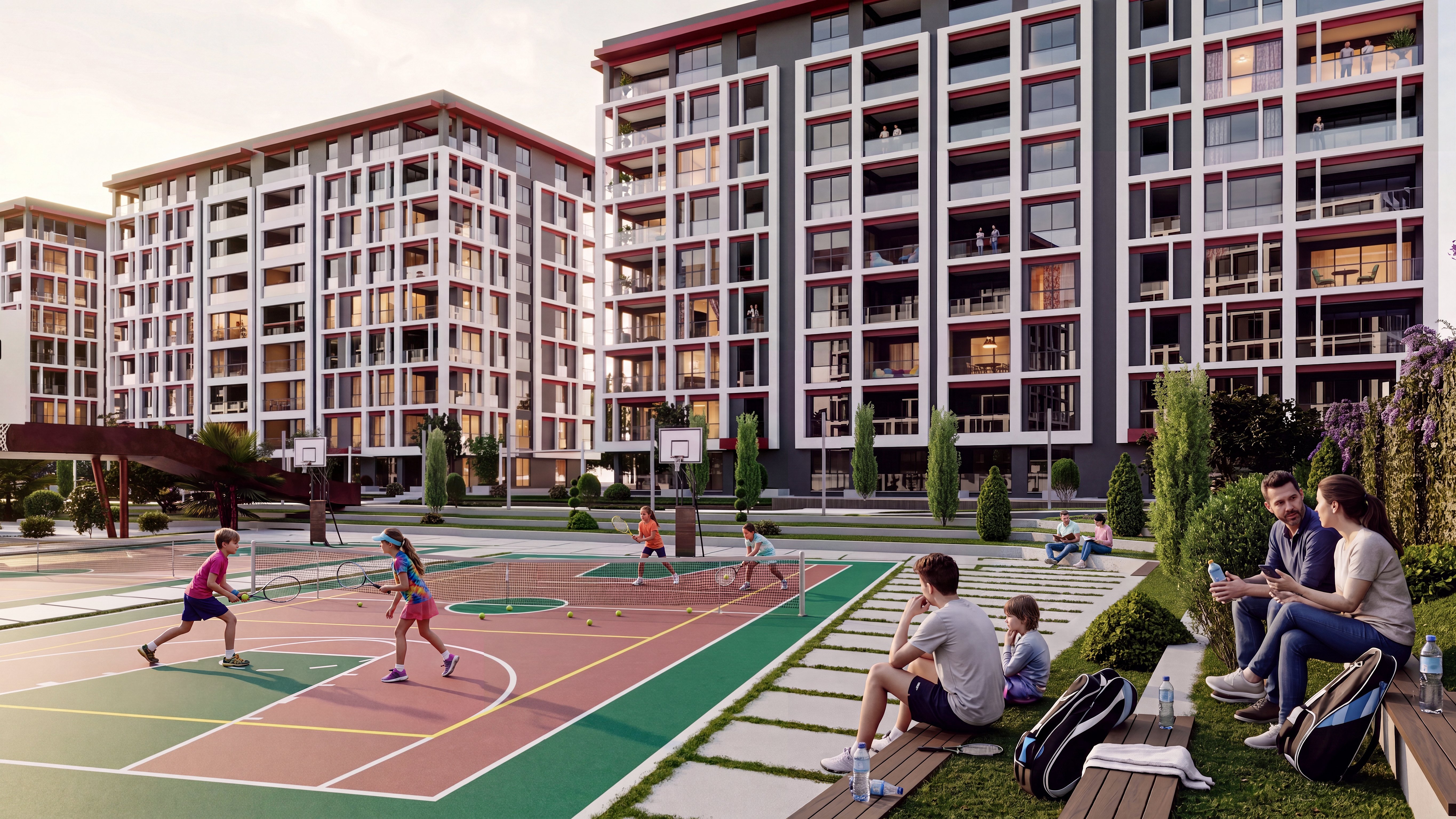BAHÇE AURA — Tenis ve Basketbol Sahası